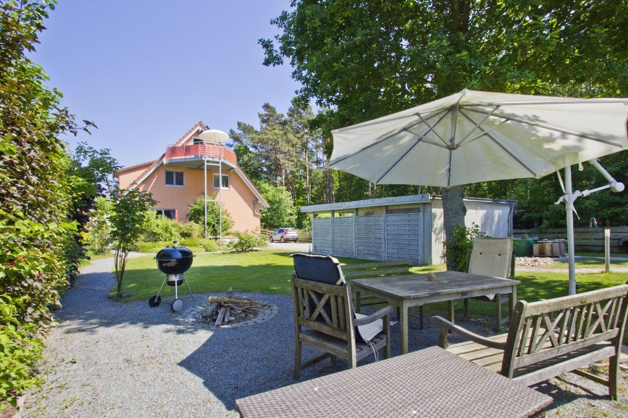 Fewo Am Wald Fewo 03 - Balkon, Gartennutzung, Sauna Glowe Exteriör bild